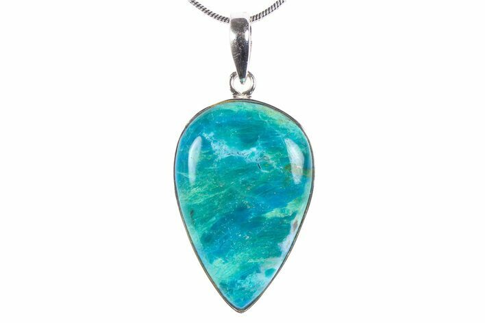 Peruvian Blue Opal Pendant (Necklace) - Sterling Silver #382774